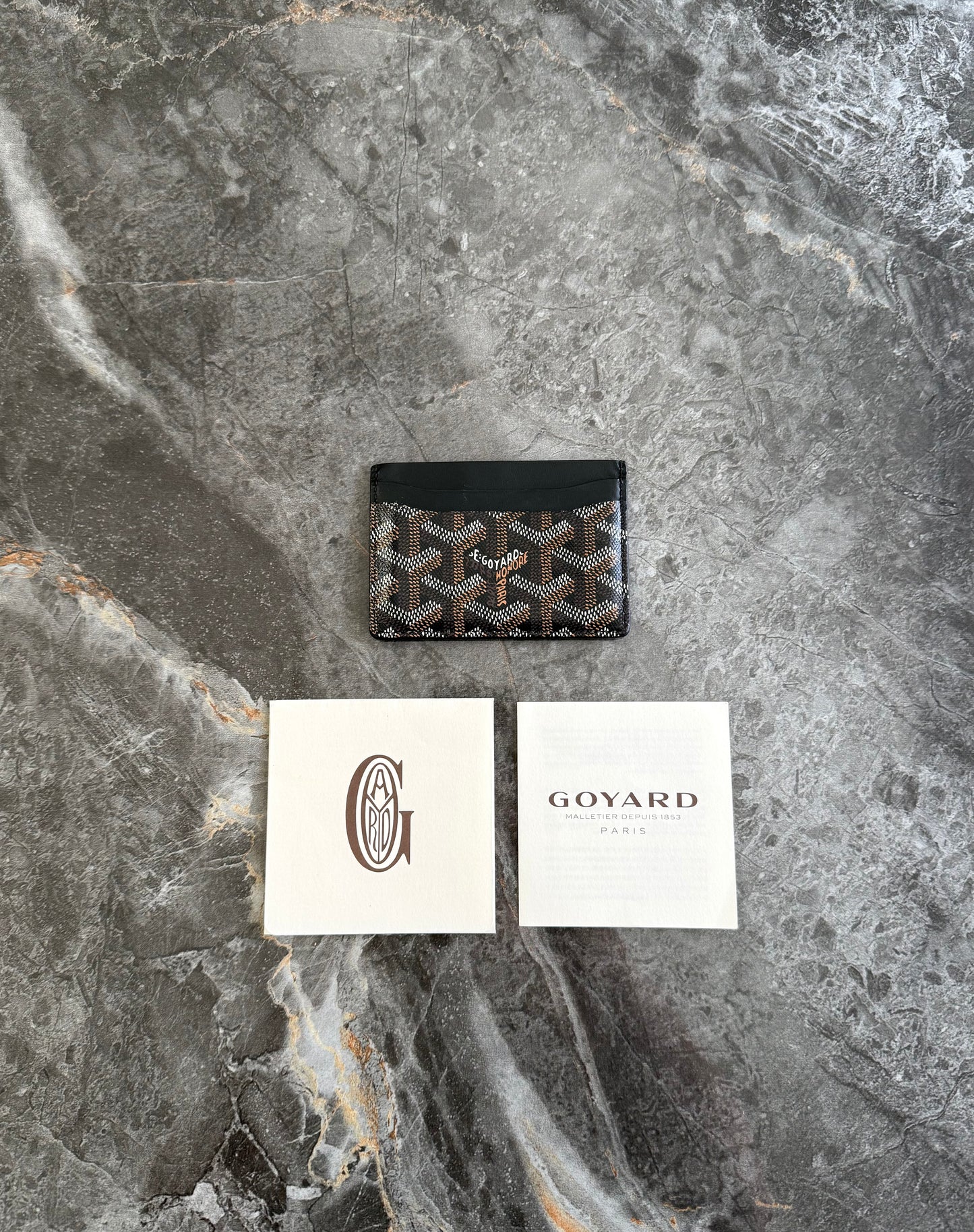 GOYARD SAINT-SULPICE CARD WALLET BLACK