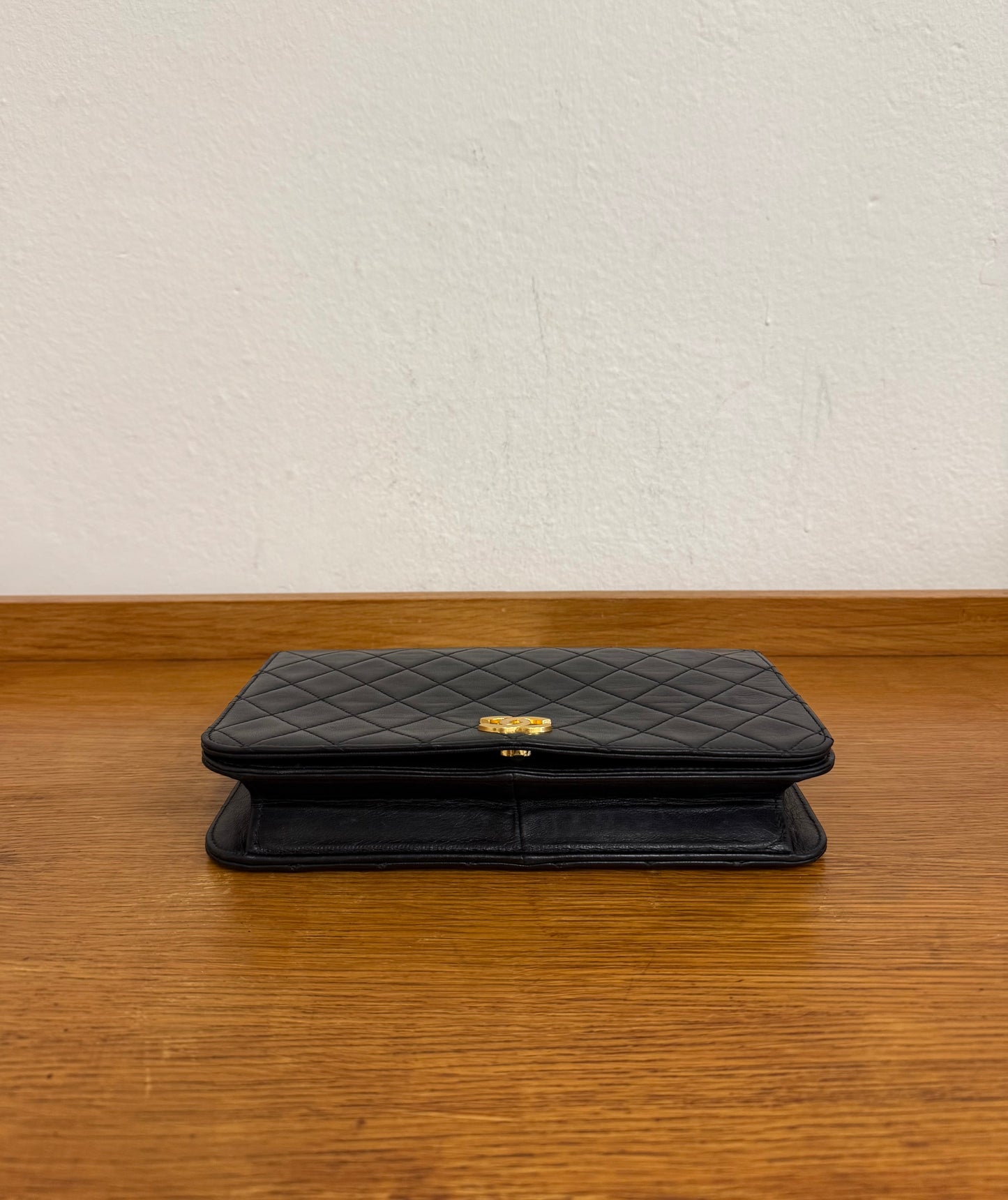 CHANEL FULL FLAP LAMBSKIN BLACK