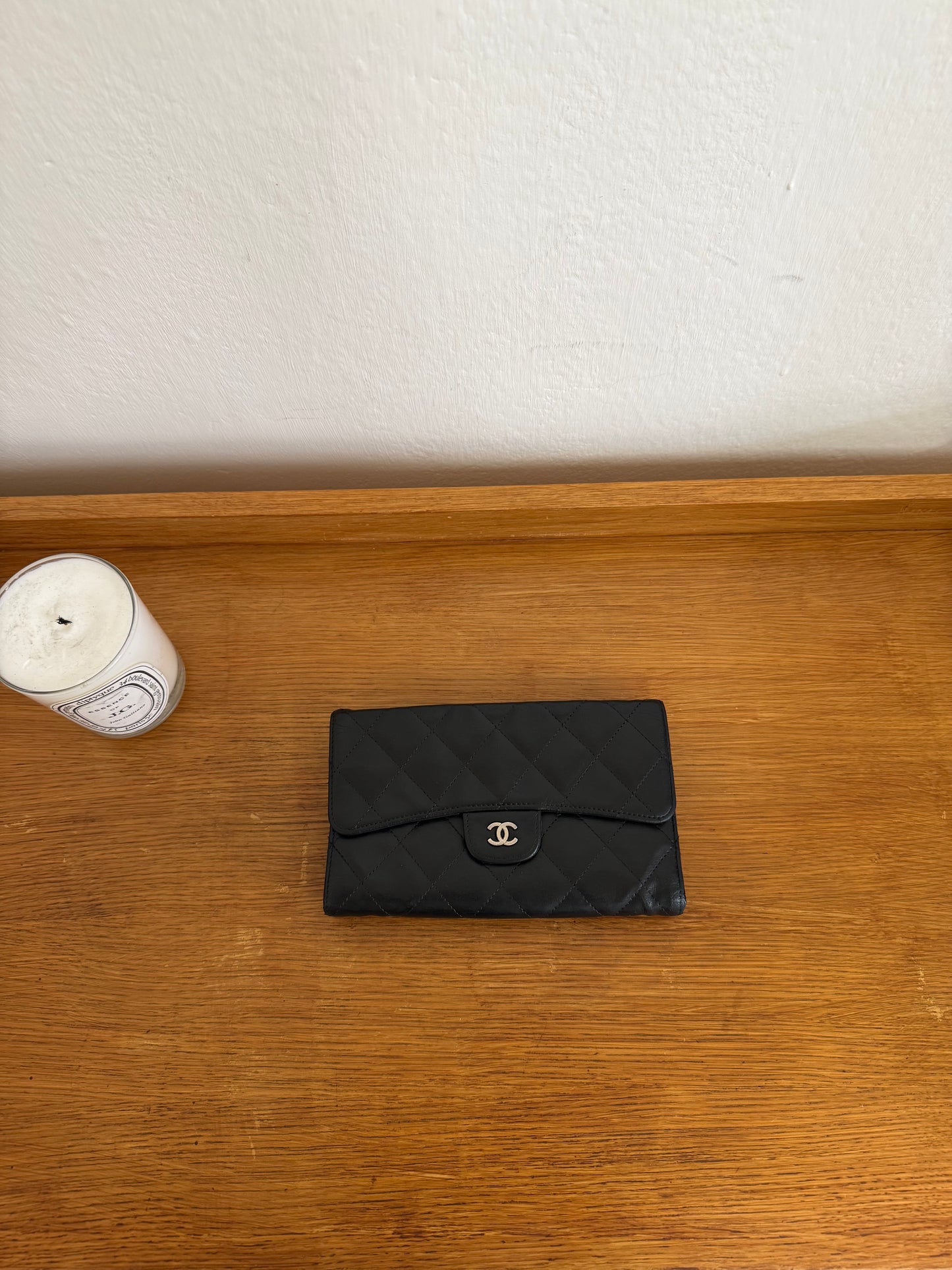 SERIES 11 CHANEL LONG WALLET LAMBSKIN BLACK