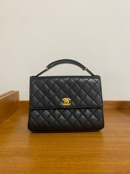 CHANEL TOP HANDLE FLAP TWIST LOCK