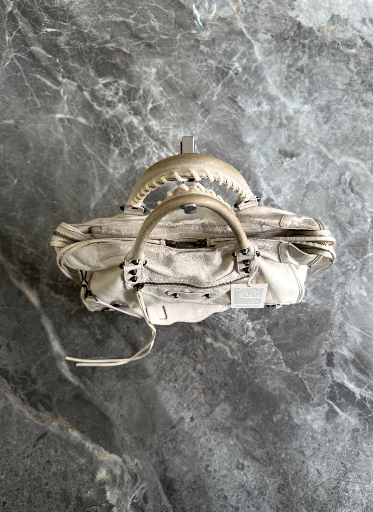 Balenciaga City Bag Cream Brass HW