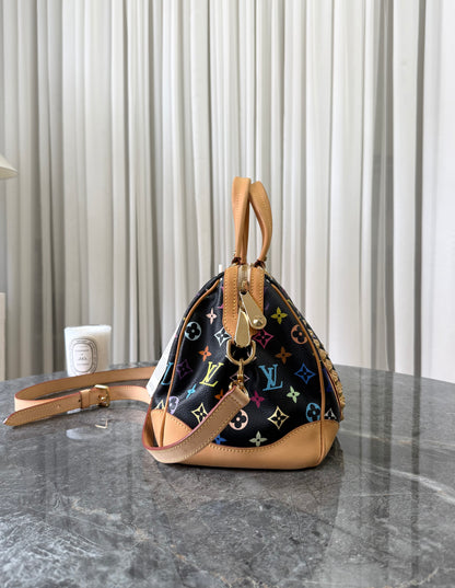 LV X TAKASHI MURAKAMI MONOGRAM MULTICOLOR COURTNEY MM NOIR