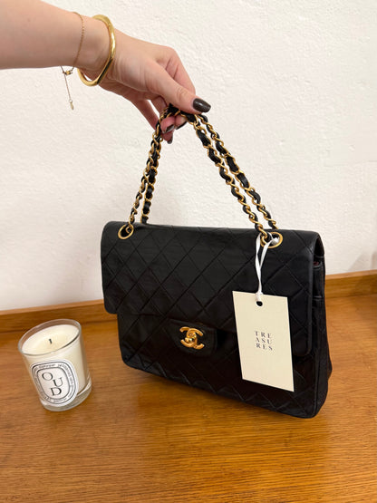 CHANEL DOUBLE FLAP BAG MEDIUM TALL 24K GOLD