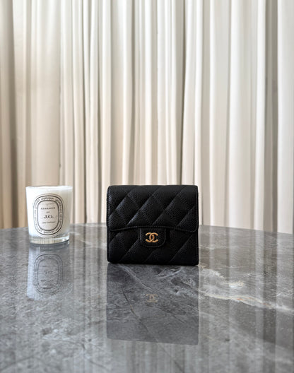 SERIES 24 CHANEL CAVIAR WALLET GOLD HW