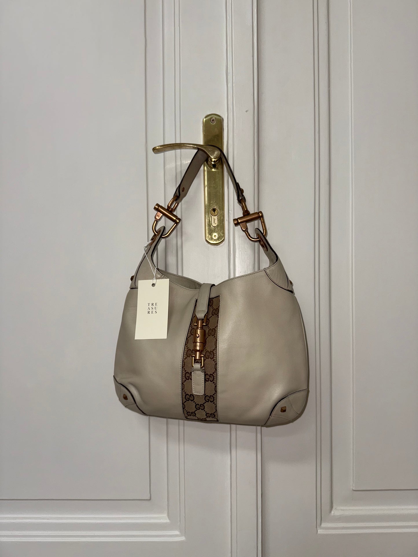 GUCCI JACKIE 1961 MONOGRAM BEIGE