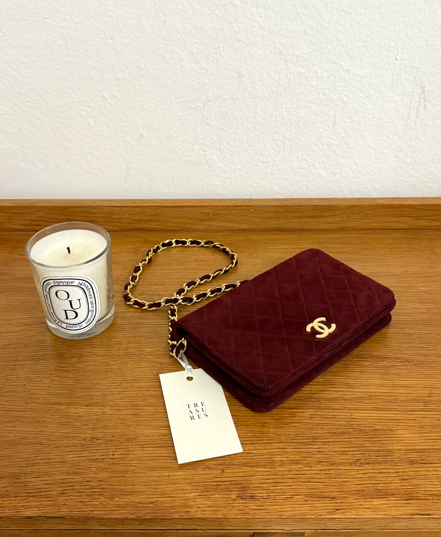 CHANEL SUEDE BORDEAUX WOC