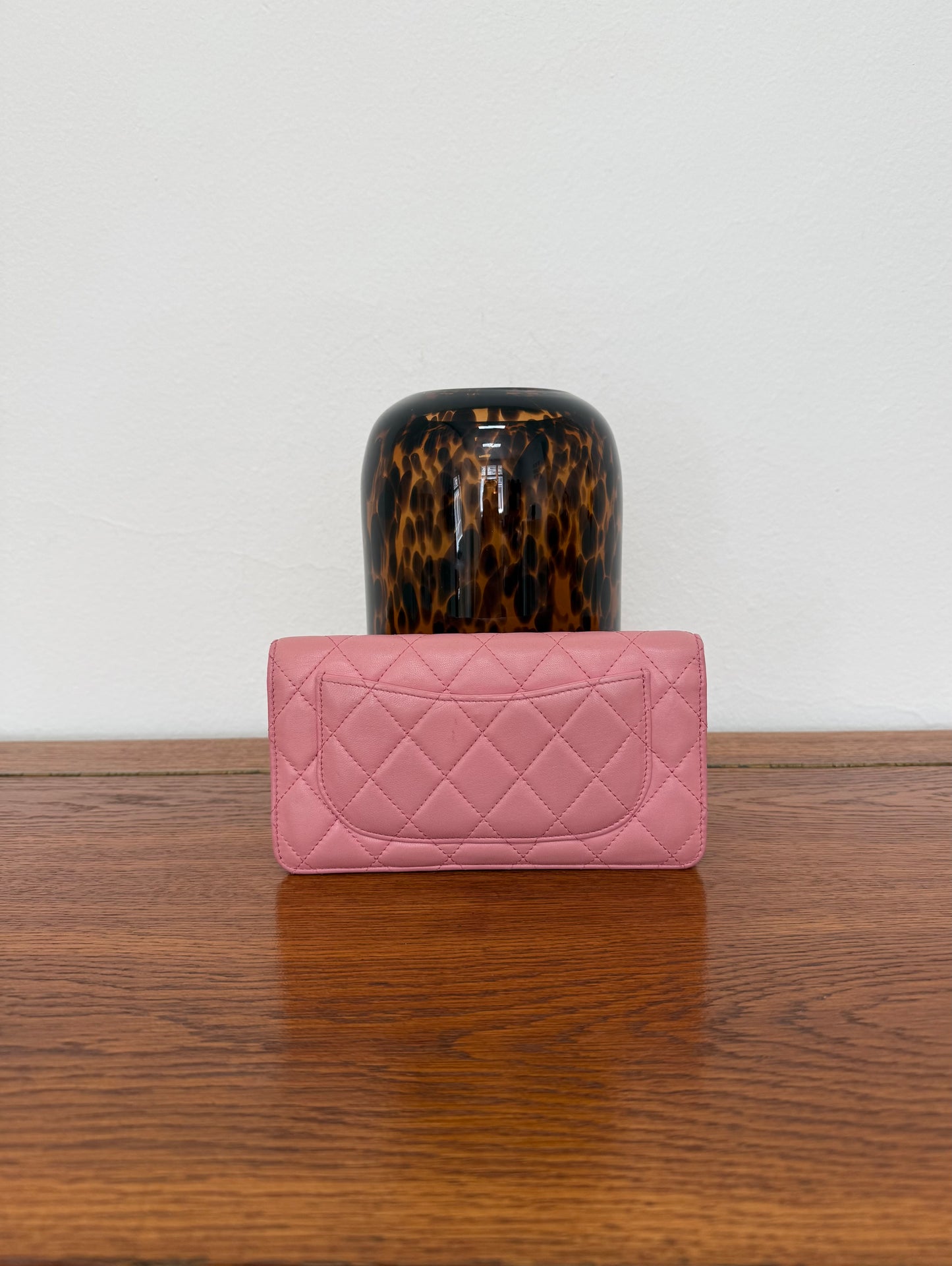 SERIES 14 CHANEL CLASSIC LONG WALLET PINK LAMBSKIN