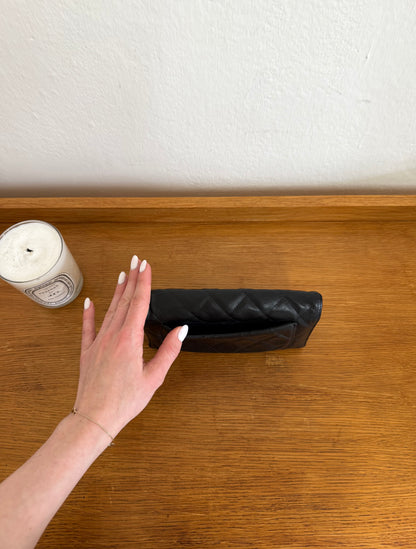 SERIES 11 CHANEL LONG WALLET LAMBSKIN BLACK