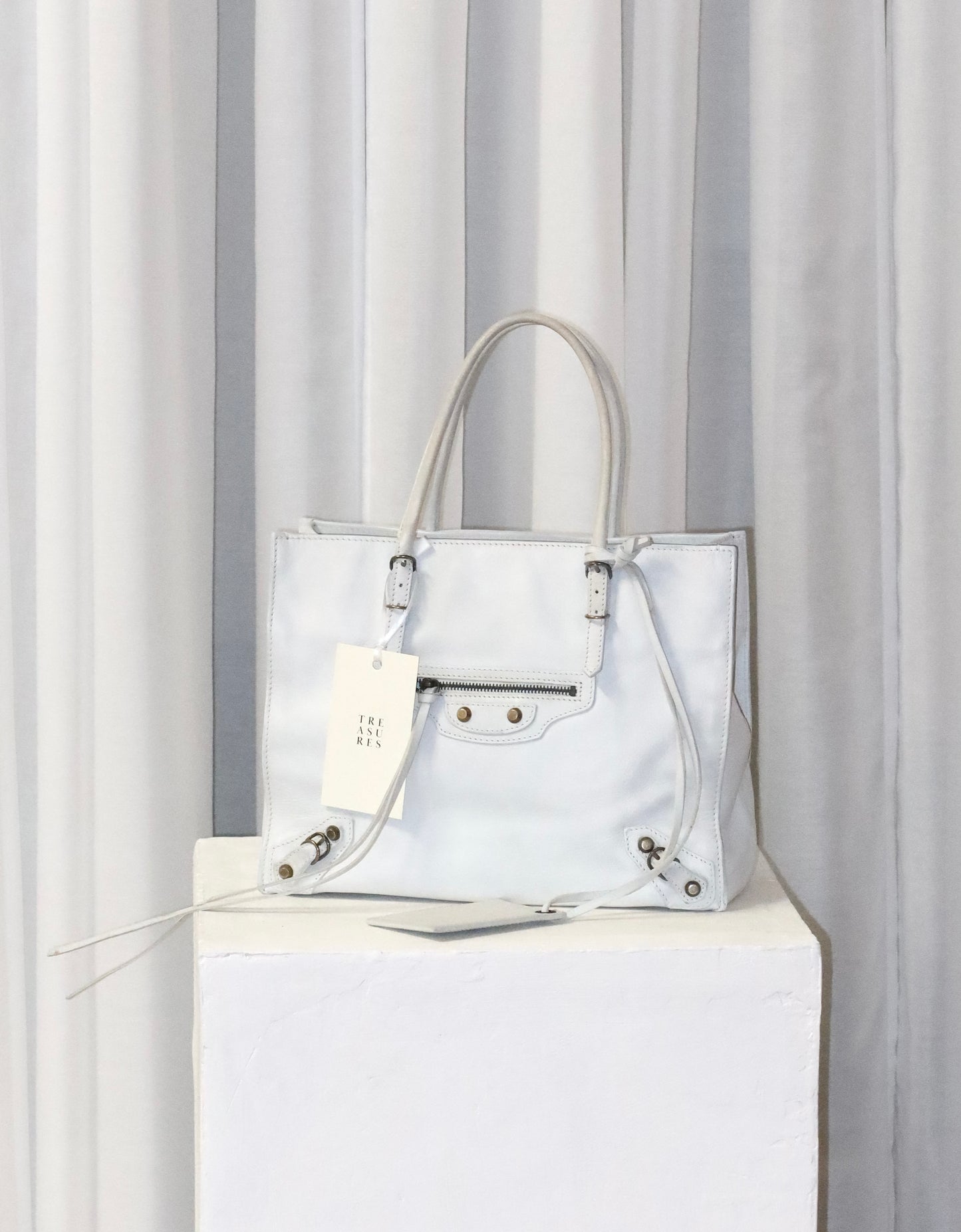 BALENCIAGA PAPIER WHITE BAG
