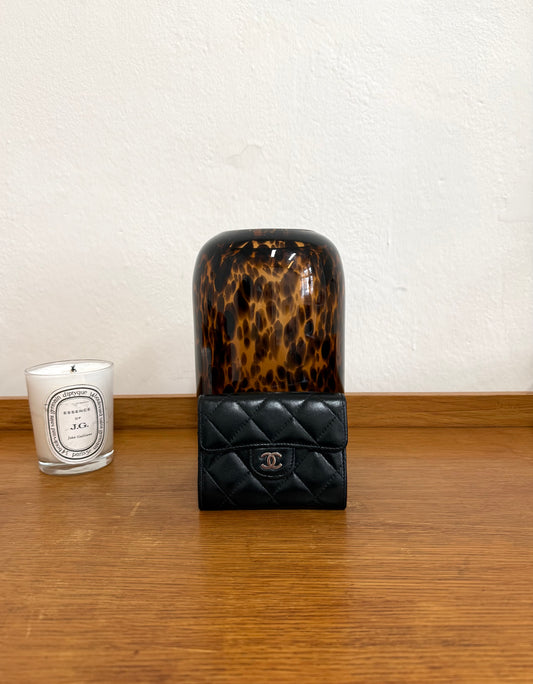 CHANEL MATELASSE QUILTED WALLET BLACK