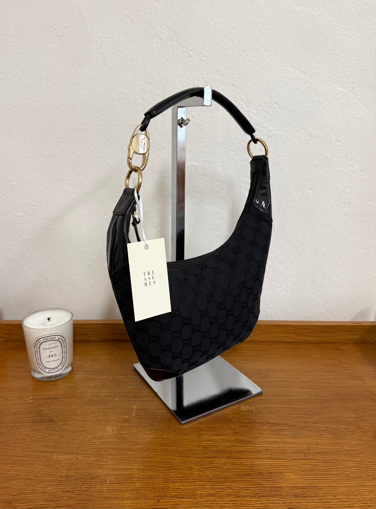 GUCCI GG MONOGRAM HALF MOON BAG