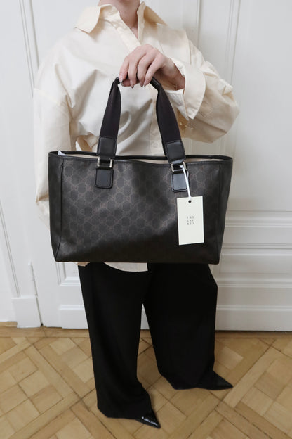 GUCCI GG MONOGRAM SHOPPER TOTE BAG