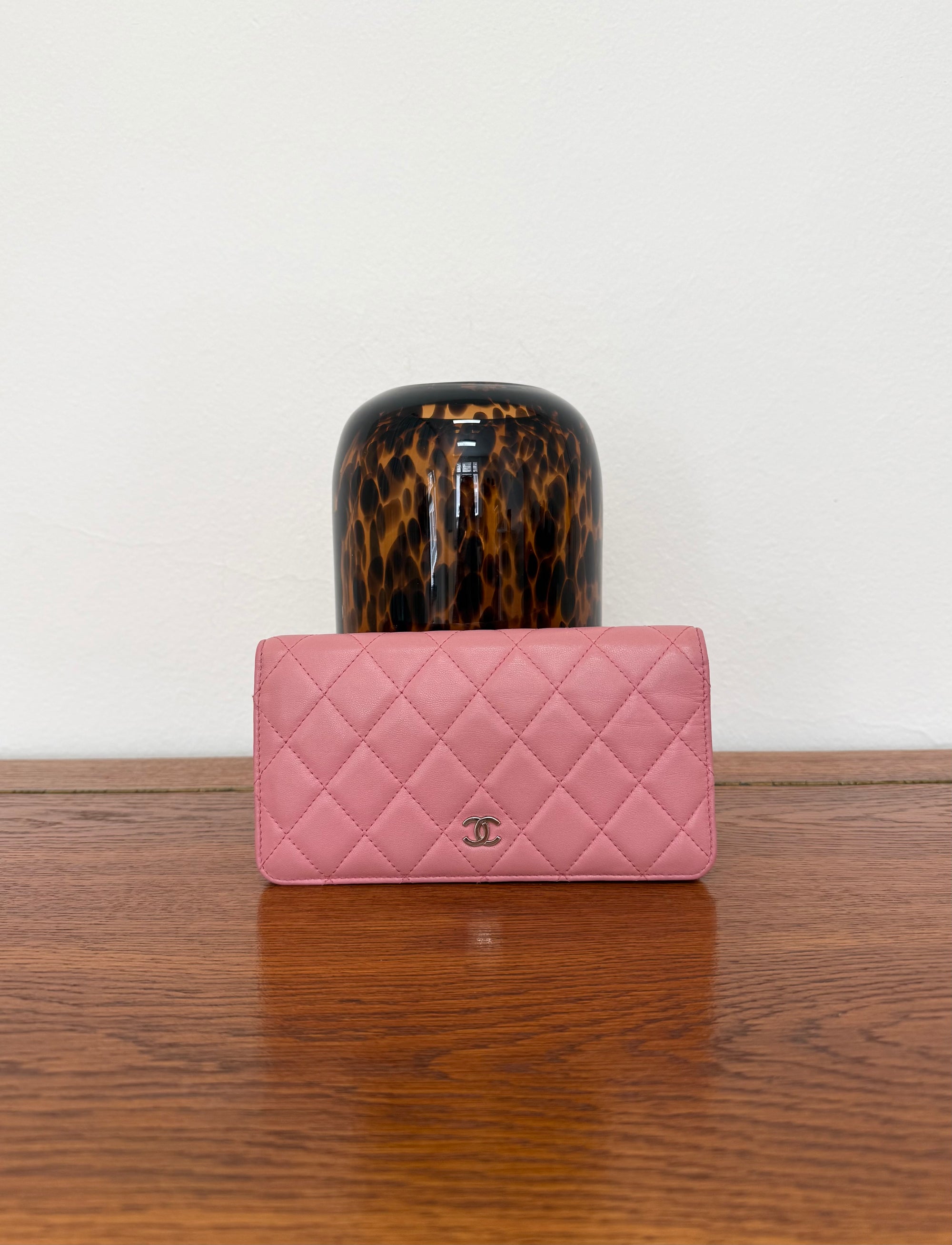 SERIES 14 CHANEL CLASSIC LONG WALLET PINK LAMBSKIN