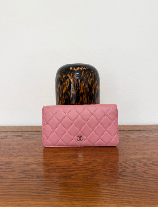 SERIES 14 CHANEL CLASSIC LONG WALLET PINK LAMBSKIN