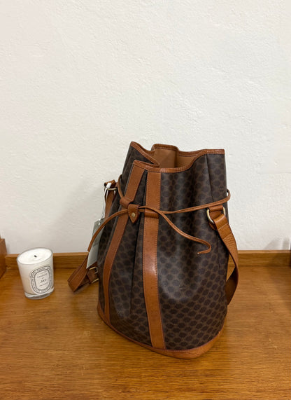 CELINE MACADAM BUCKET BAG