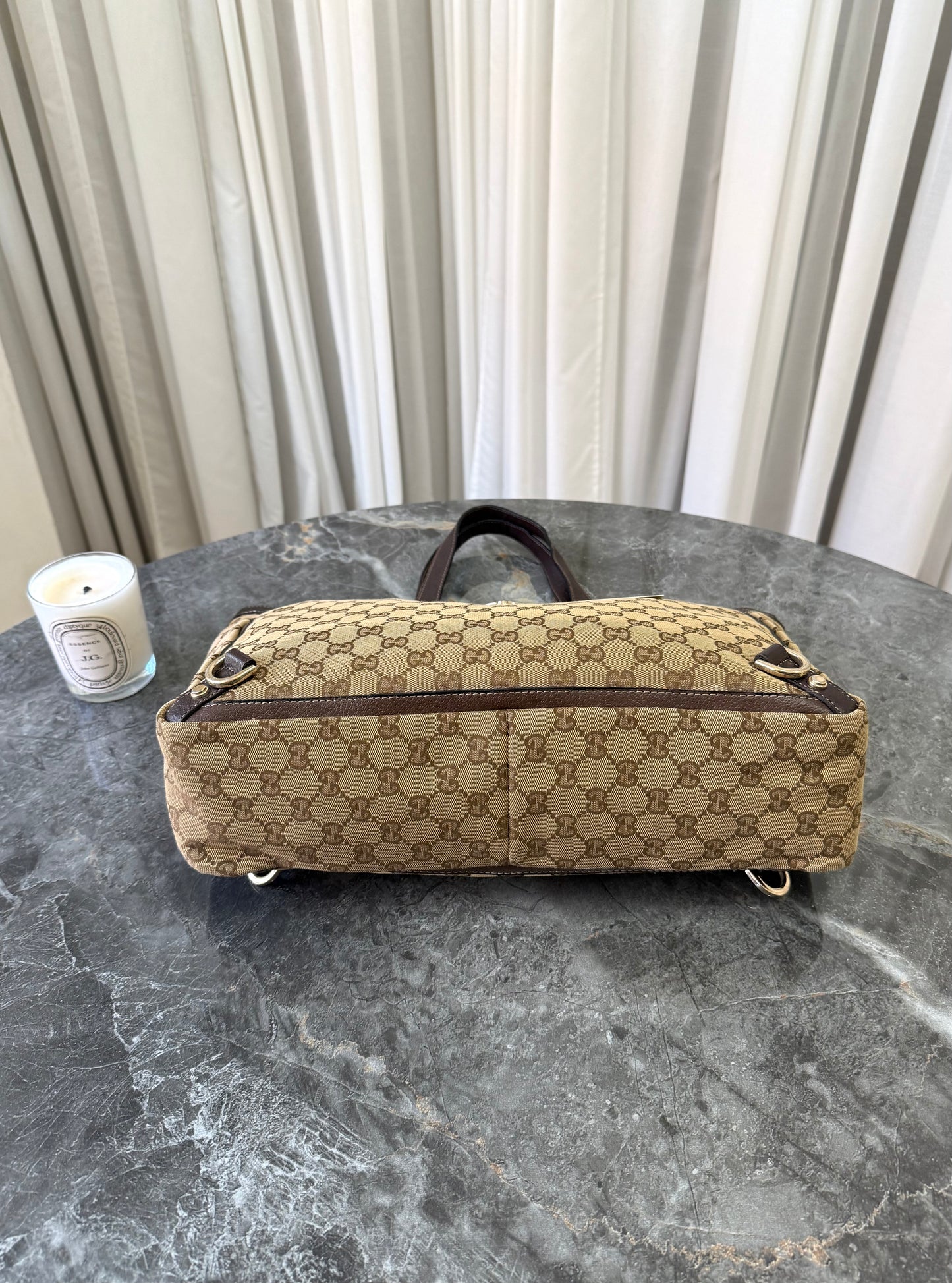 GUCCI GG MONOGRAM SHOPPER TOTE BAG