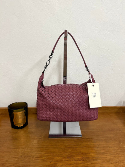 BOTTEGA VENETA INTRECCIATO SHOULDER BAG PINK