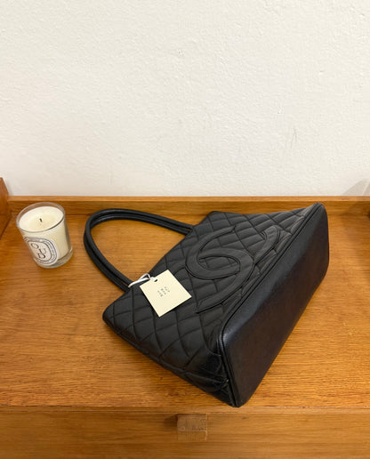 CHANEL CAVIAR MEDDALLION TOTE