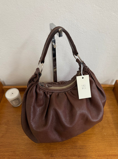 MIU MIU HOBO SHOULDER BAG BROWN