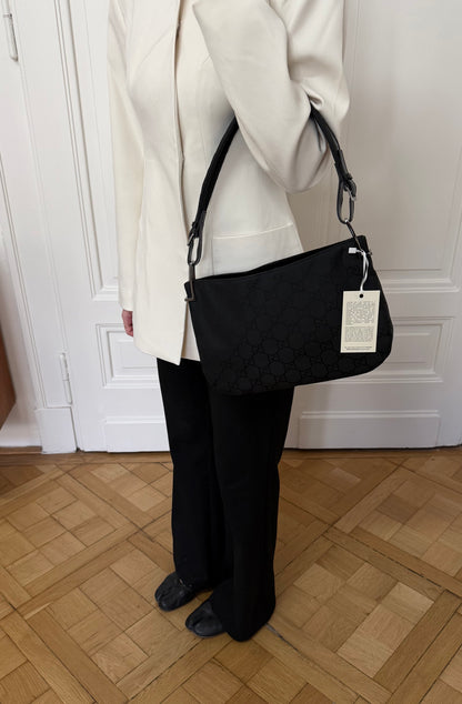 Gucci GG Canvas Shoulder Bag Black