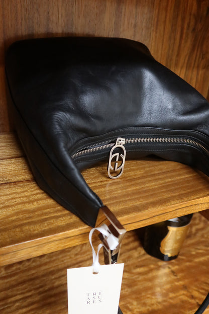 GUCCI LEATHER BLACK SHOULDER BAG BY TOM FORD