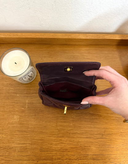 CHANEL BURGUNDY BELT BAG