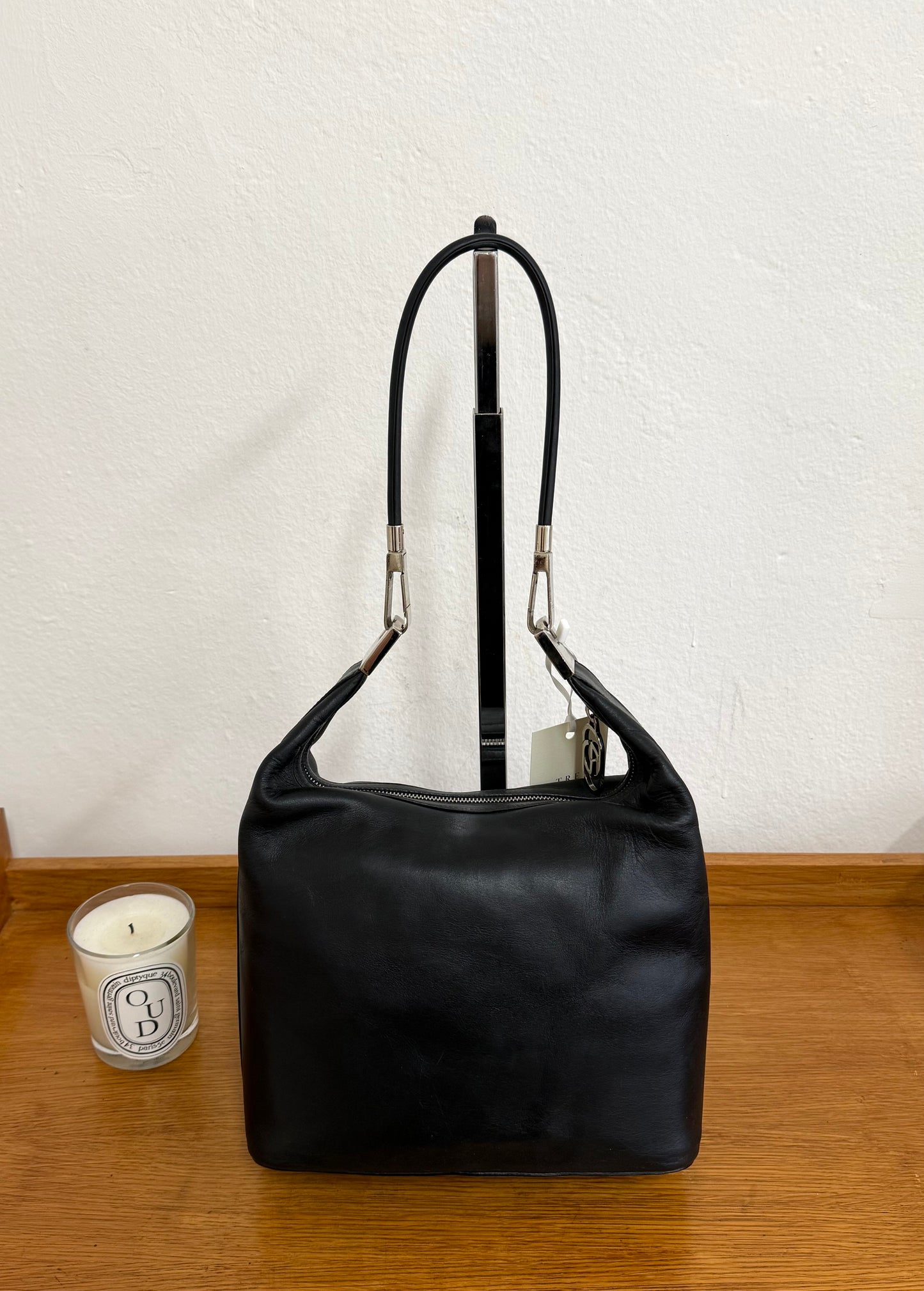 GUCCI LEATHER BLACK SHOULDER BAG BY TOM FORD