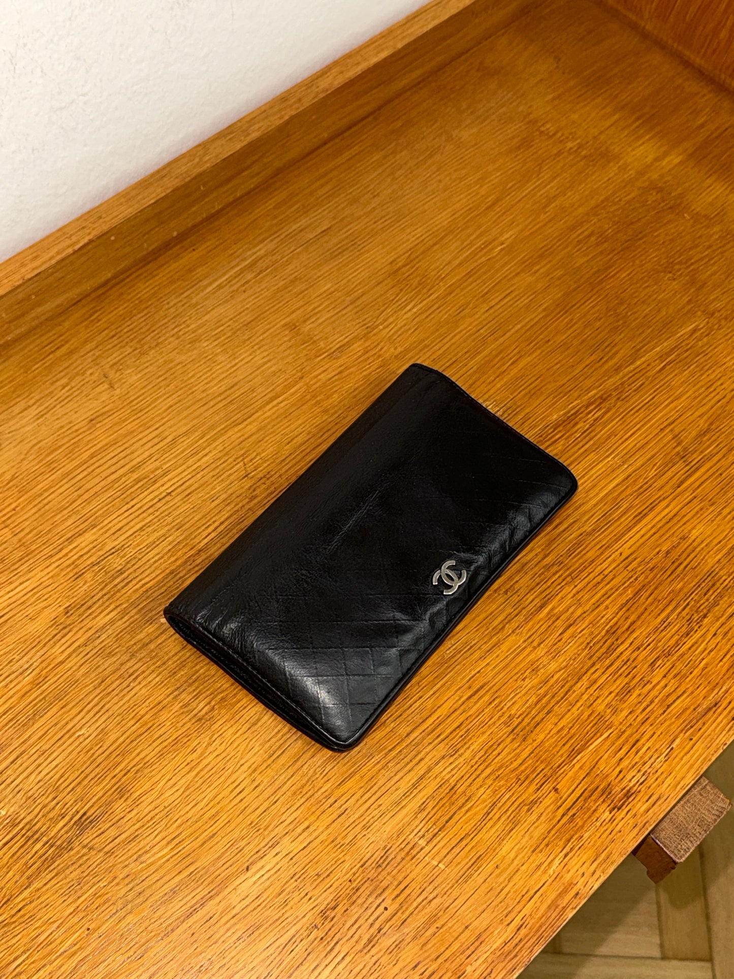 CHANEL LONG WALLET GRAINED SERIES 10