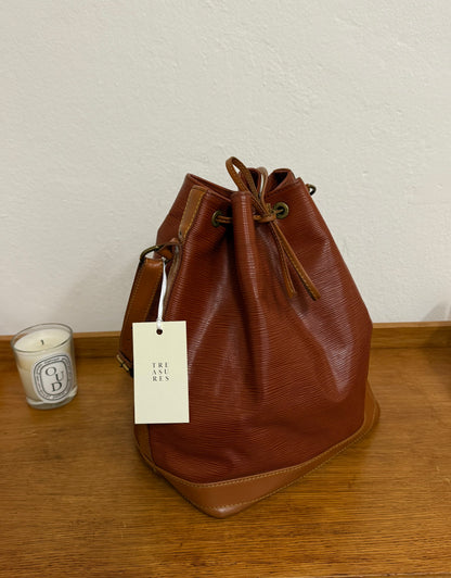 LOUIS VUITTON EPI NOÉ BROWN BUCKET BAG