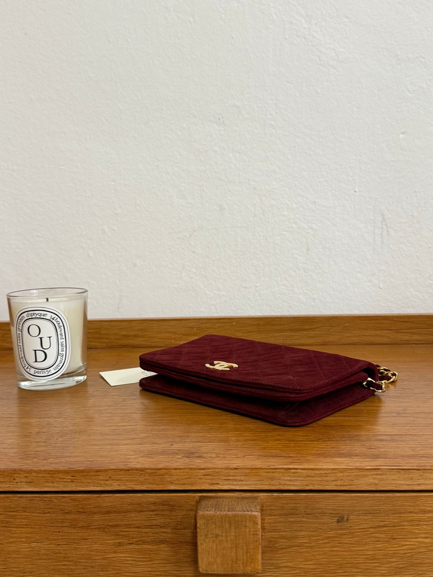 CHANEL SUEDE BORDEAUX WOC