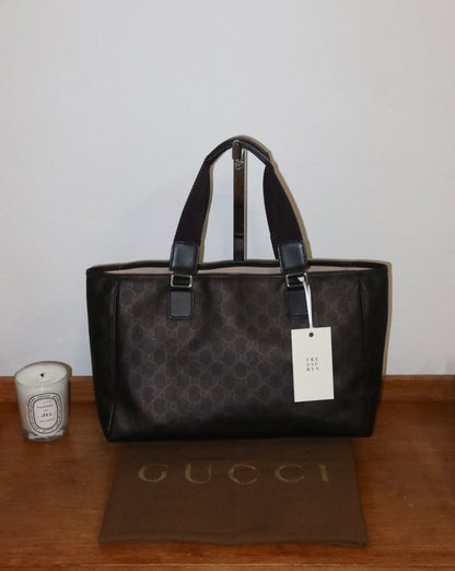 GUCCI GG MONOGRAM SHOPPER TOTE BAG