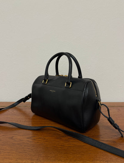 YSL Classic Baby Duffle Bag černá s popruhem přes rameno