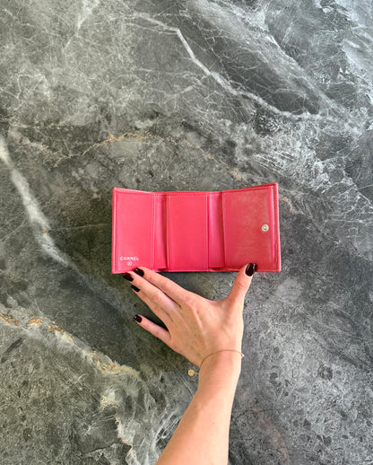 Chanel Mini Wallet Lambskin Pink
