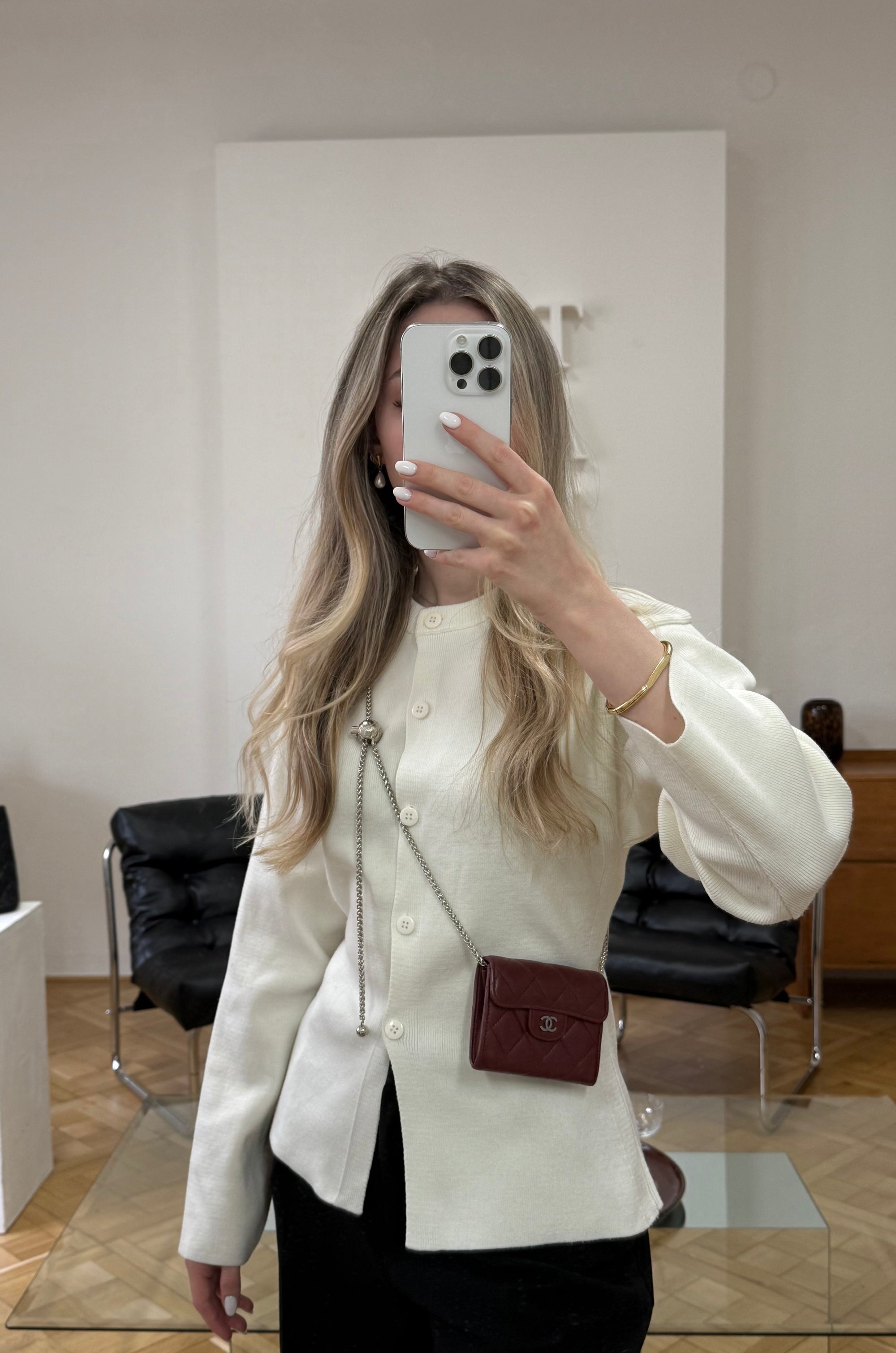 CHANEL MATELASSE QUILTED WALLET BURGUNDY