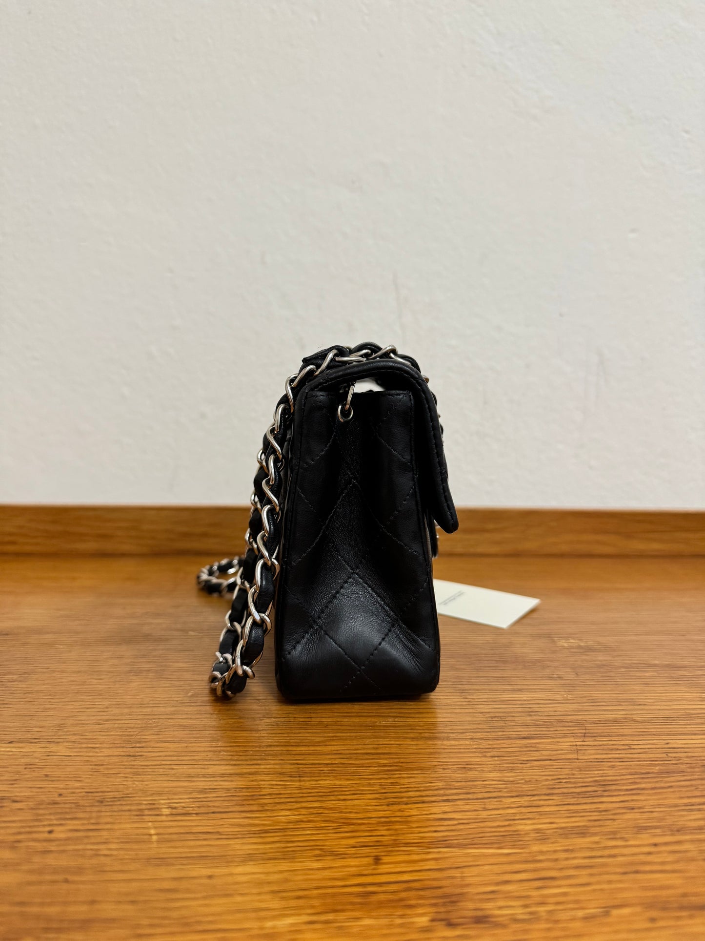 CHANEL SILVER HW RECTANGULAR FLAP BAG