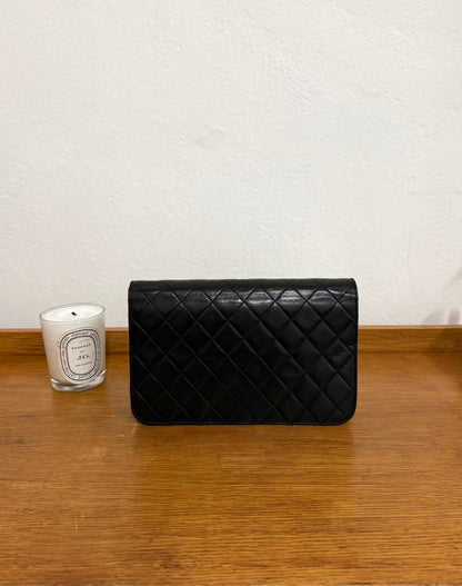 CHANEL FULL FLAP LAMBSKIN BLACK