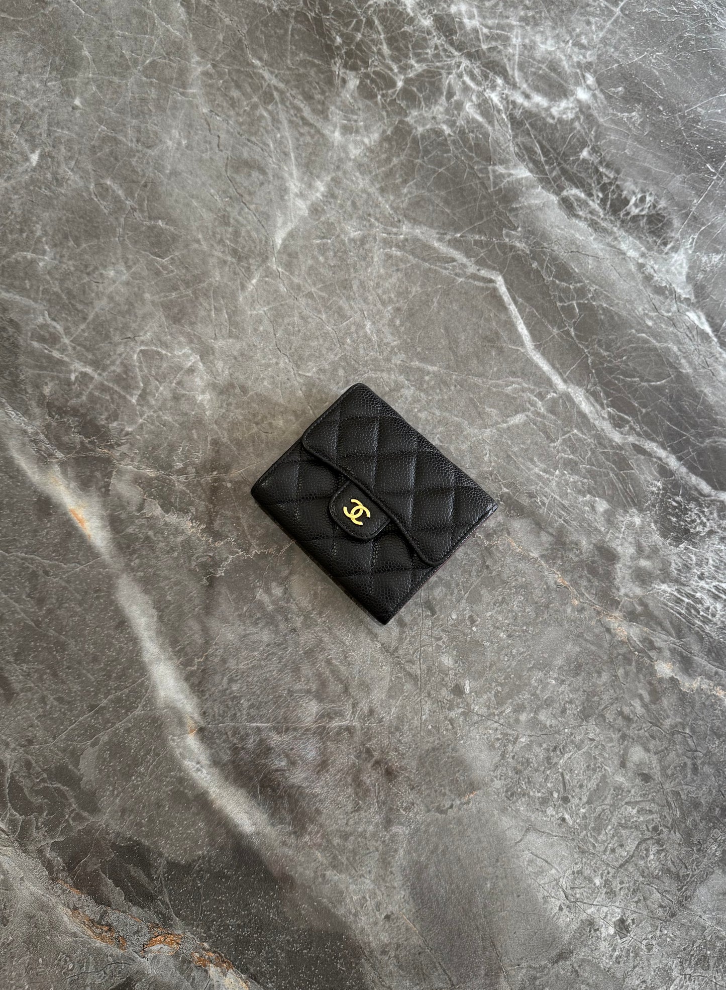 SERIES 24 CHANEL CAVIAR WALLET GOLD HW