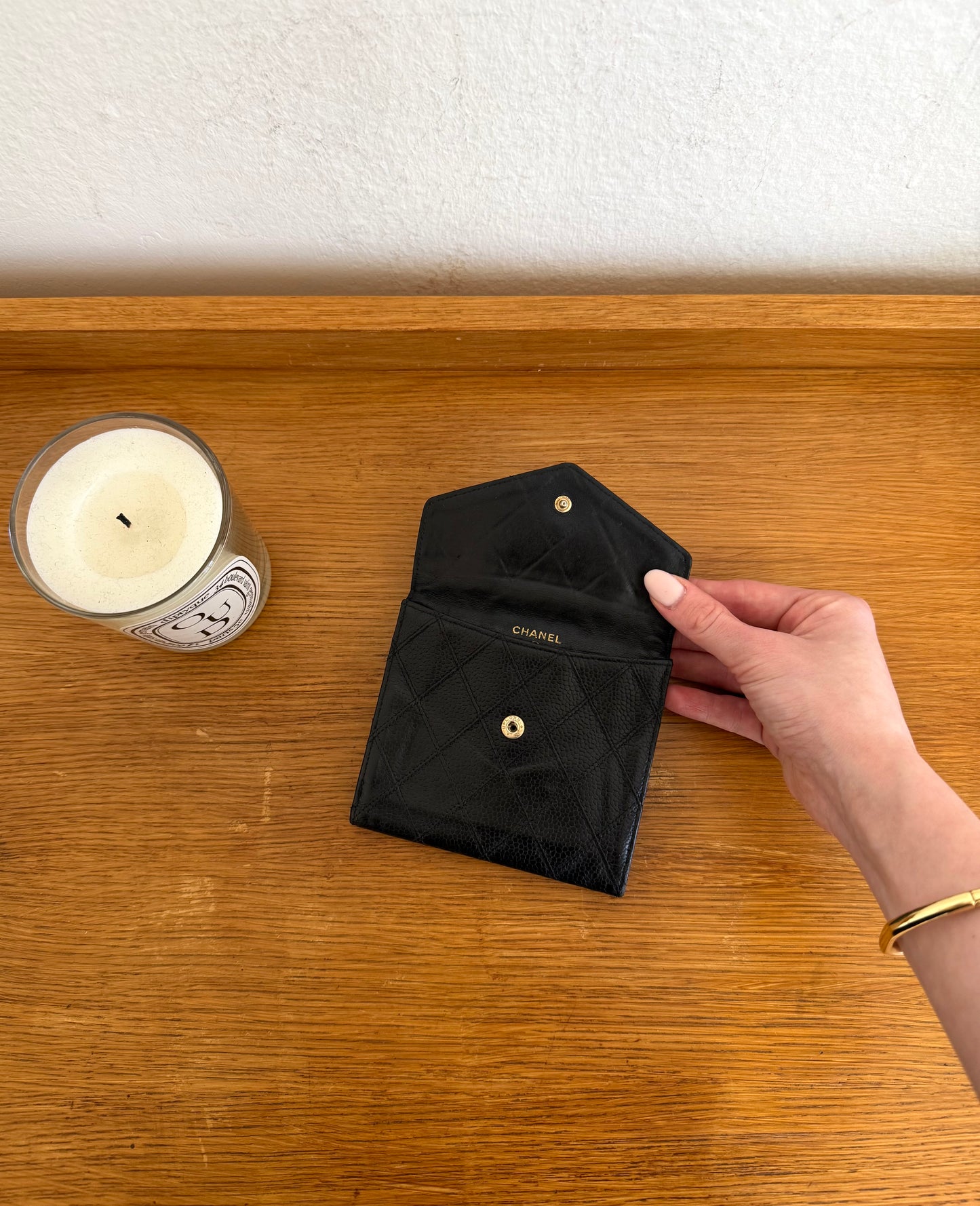 CHANEL CAVIAR DOUBLE SIDED WALLET