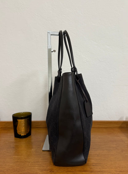 GUCCI GG SHOULDER BAG BLACK & POUCH TOM FORD ERA