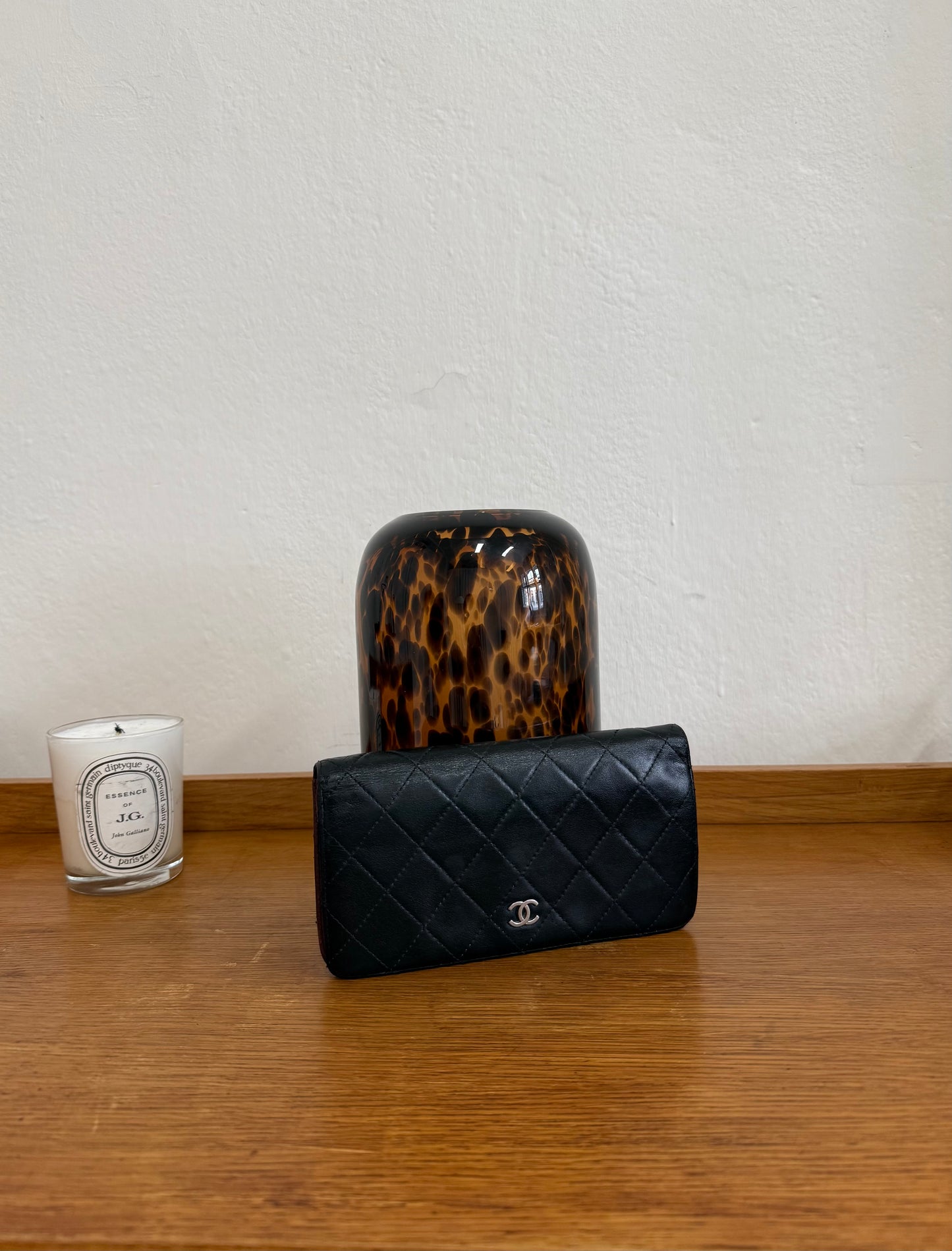 SERIES 11 CHANEL CLASSIC LONG WALLET LAMBSKIN BLACK