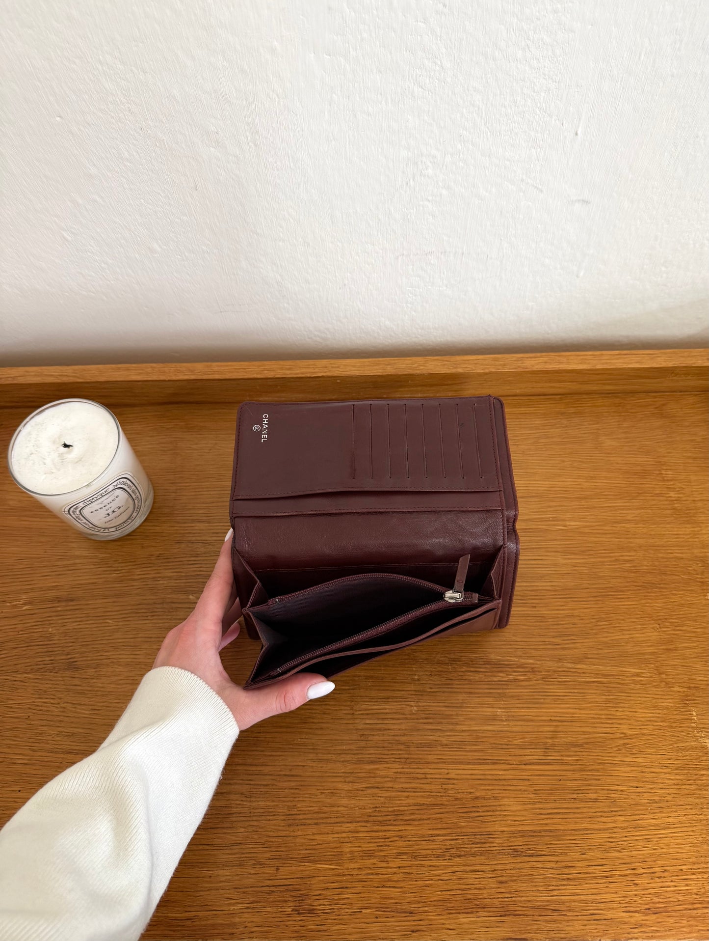 SERIES 14 CHANEL CLASSIC LONG WALLET LAMBSKIN BLACK