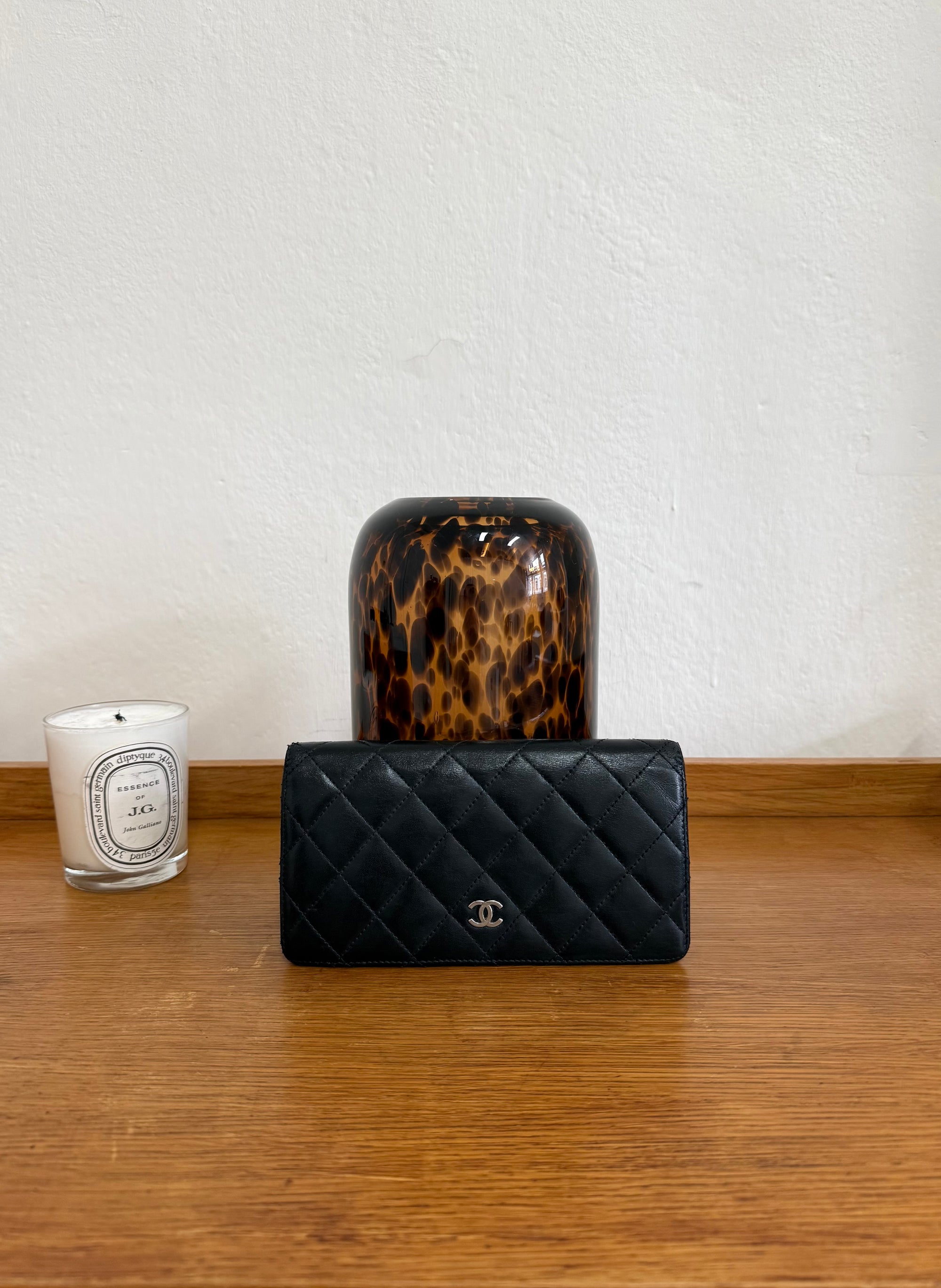 SERIES 14 CHANEL CLASSIC LONG WALLET LAMBSKIN BLACK