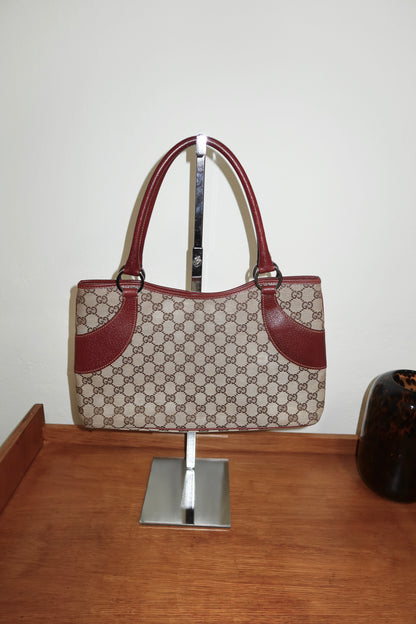 GUCCI GG SHOULDER TOTE BAG WINE