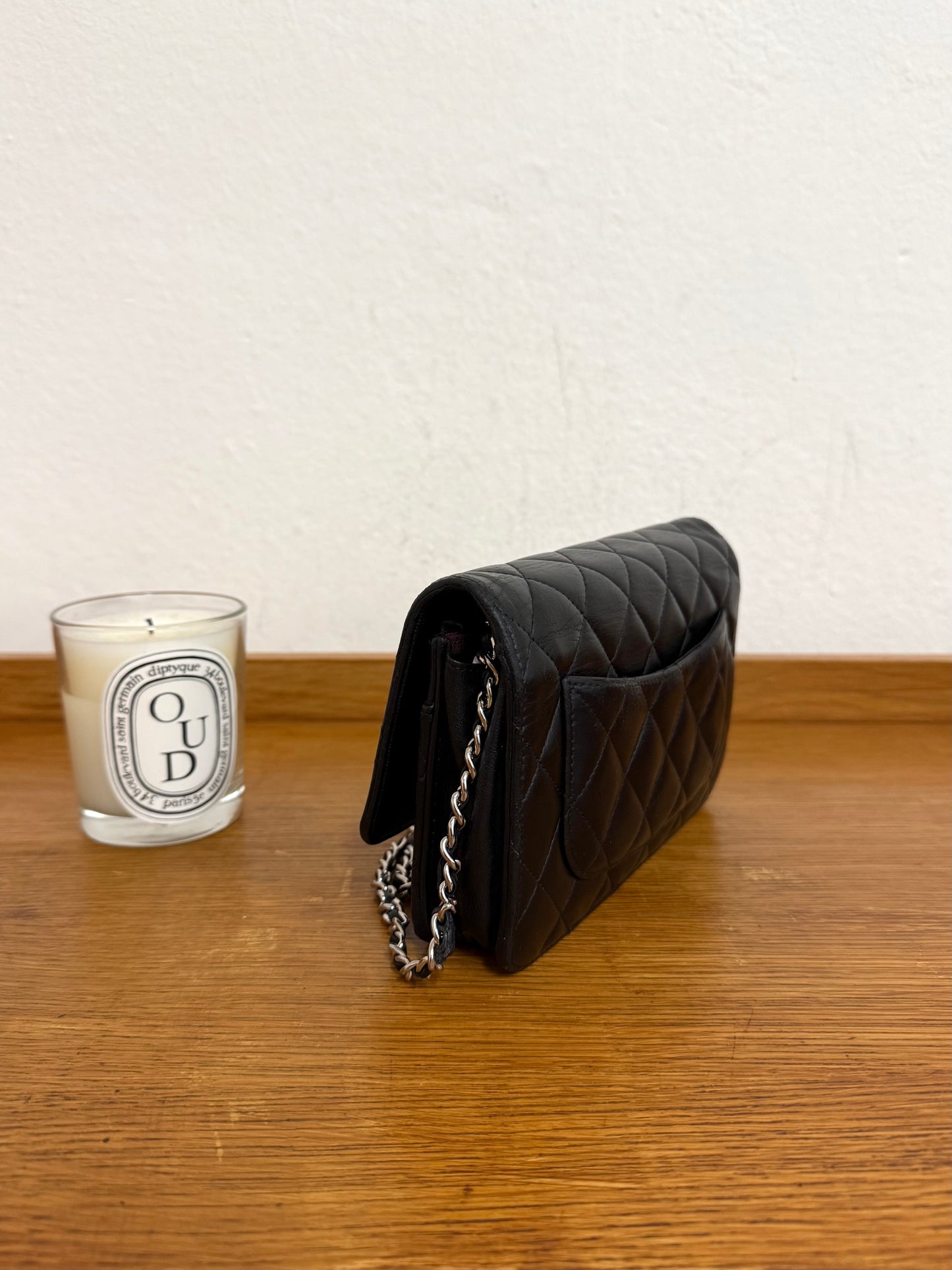 CHANEL WOC BLACK LAMBSKIN