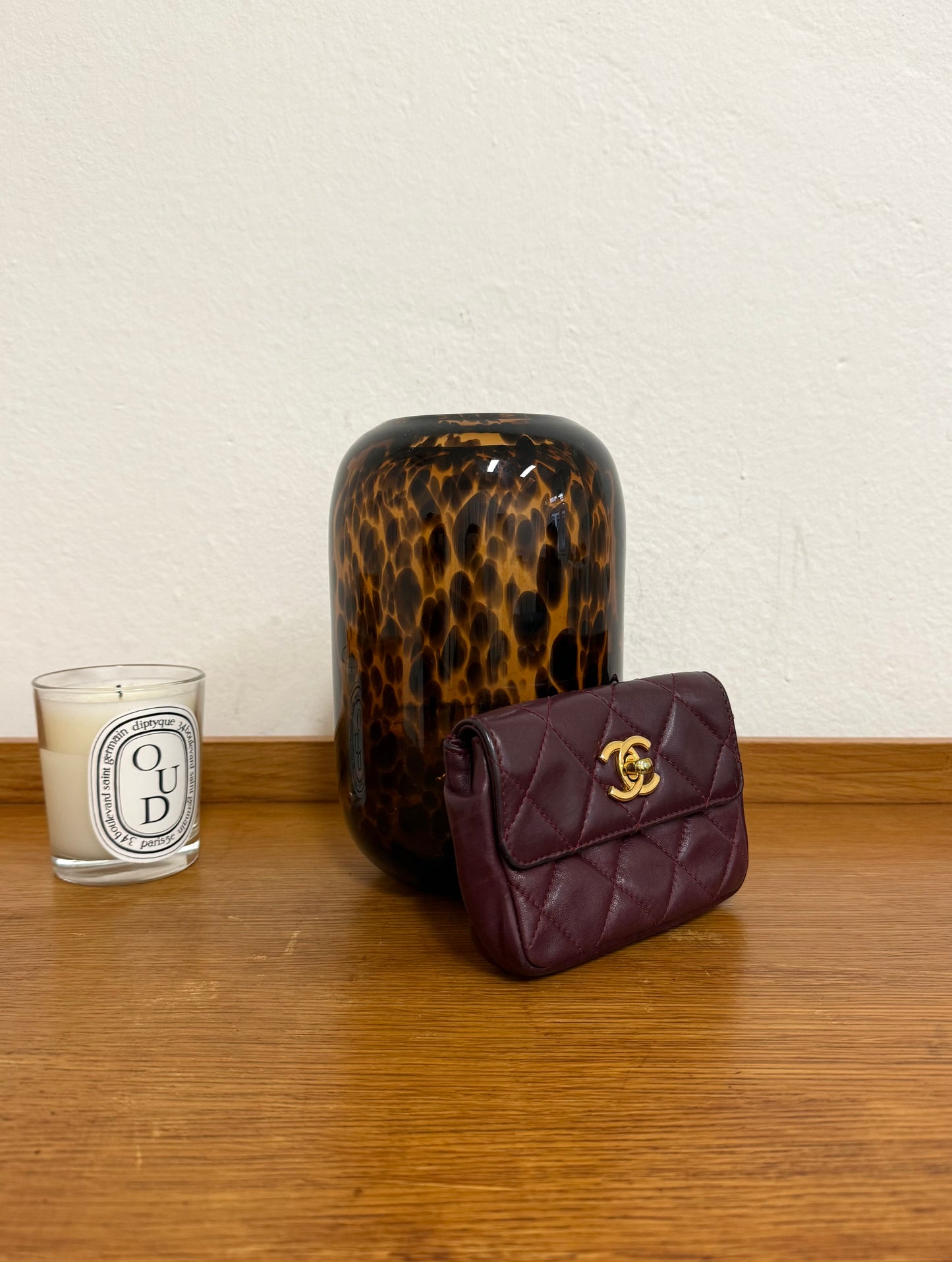 CHANEL BURGUNDY BELT BAG