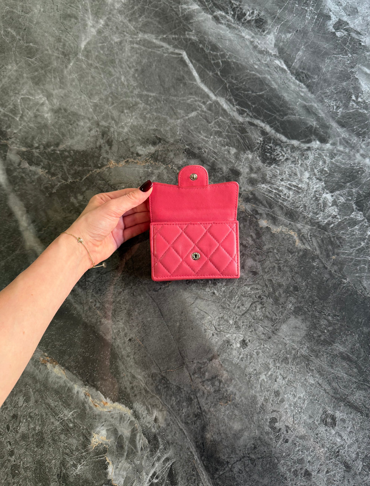 Chanel Mini Wallet Lambskin Pink