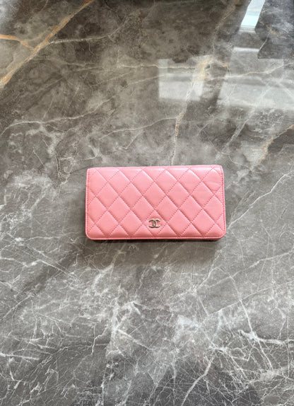 SERIES 14 CHANEL CLASSIC LONG WALLET PINK LAMBSKIN