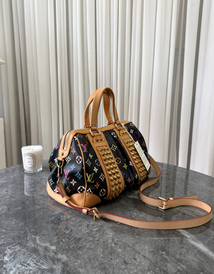 LV X TAKASHI MURAKAMI MONOGRAM MULTICOLOR COURTNEY MM NOIR