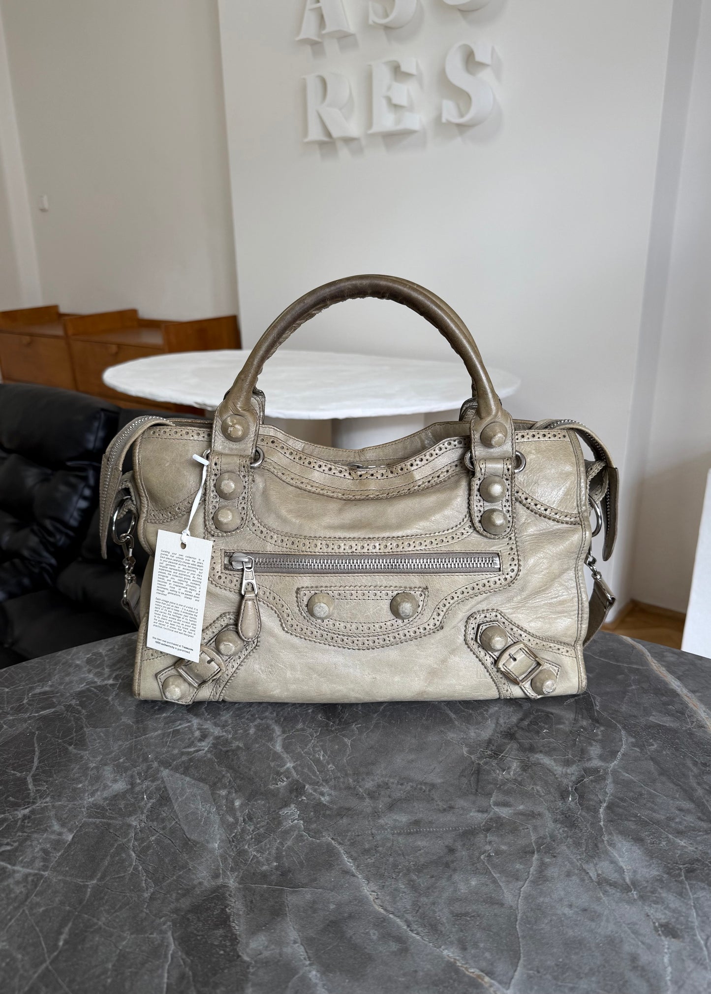 BALENCIAGA CITY BAG ECRU