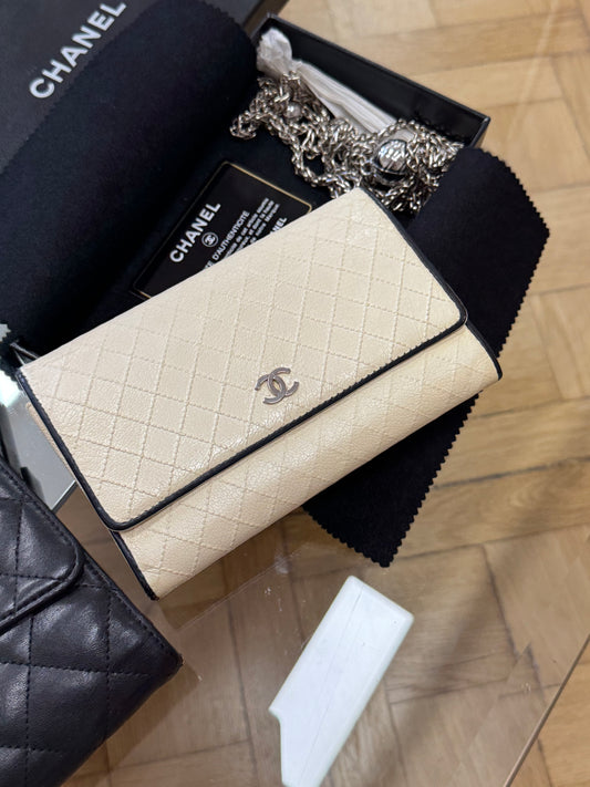 CHANEL WALLET GRAINED LEATHER BUTTER YELLOW